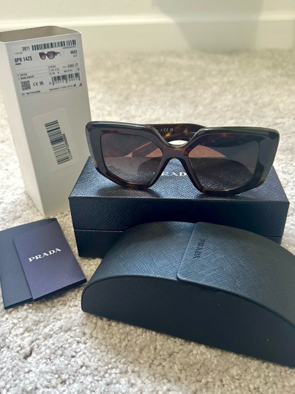 New! PRADA PR14ZS Women's Sunglasses - 50mm - Brown